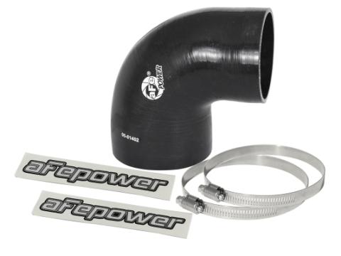 Magnum Force Cold Air Intake System Spare Parts Kit (4 Inch ID to 3-3/8 Inch ID x 90 Deg.) Elbow Reducing Coupler - Black aFe Power