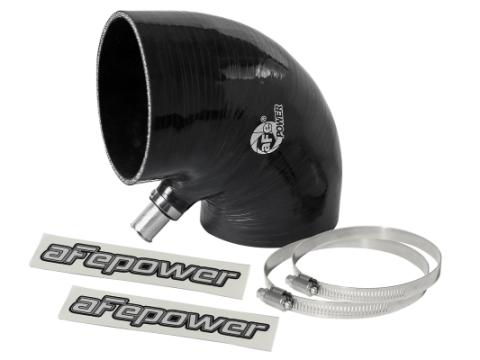 Magnum Force Cold Air Intake System Spare Parts Kit (4 Inch ID to 4-1/4 Inch ID x 90 Deg.) Elbow Reducing Coupler - Black aFe Power
