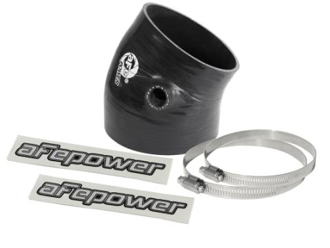 Magnum Force Cold Air Intake System Spare Parts Kit (4-3/8 Inch ID to 3-3/4 Inch ID x 30 Deg.) Elbow Reducing Coupler - Black aFe Power