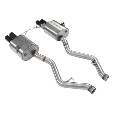 Free Flow Axle-Back Exhaust 2008-2013 BMW M3 Stainless Steel Black Tips E92/E93 Coupe And Convertible Dinan