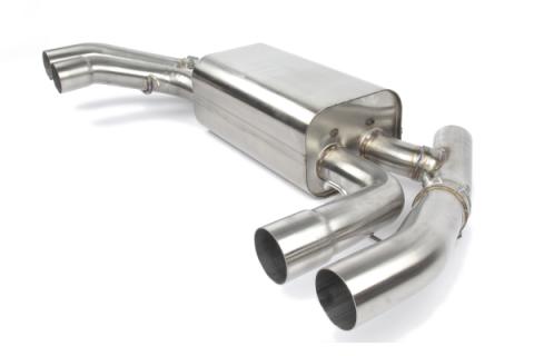 Free Flow Axle-Back Exhaust 2020-2025 BMW X3M/X4M Stainless Steel Black Tips F97/F98 Dinan