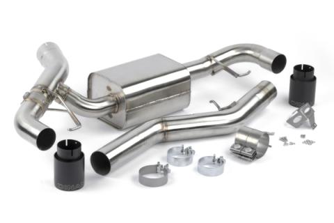 Valved Axle-Back Exhaust 2019-2024 BMW 330i/430i Stainless Steel Black Tips G20/G22 Dinan