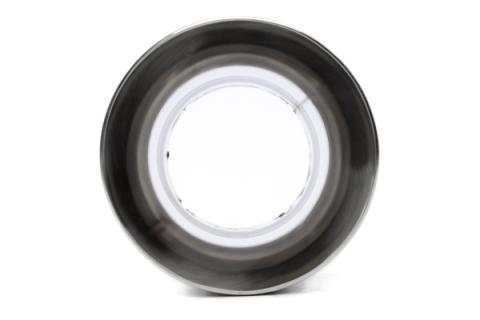 Double-Walled 4 Inch Clamp-On Exhaust Tip (polished) Polished 4 Inch Outlet, 2.5 Inch Inlet Dinan