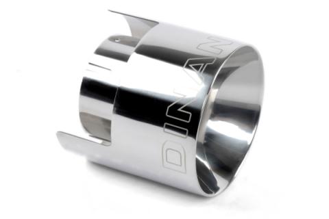 Double-Walled 4.5 Inch Clamp-On Exhaust Tip (polished) Polished 4.5 Inch Outlet, 3 Inch Inlet Dinan