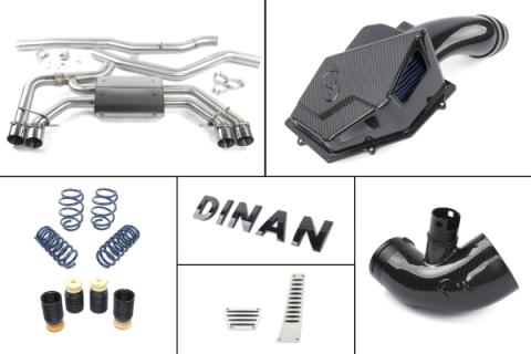 G0x X3/X4 M40i Experience Package (e) Carbon Intake / Black Exhaust / Turbo Inlet / Springs &amp; Bumpstops / ZF8 Pedal Pads Dinan
