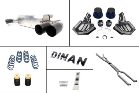 G30 M550i Experience Package (e) Closed Intake / Black Exhaust / X-Pipe / Springs + Bumpstops / ZF8 Pedal Pads Dinan