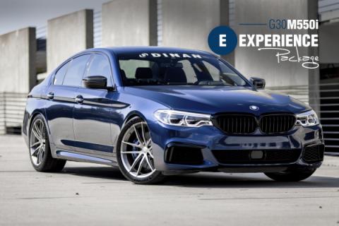 G30 M550i Experience Package (e) Closed Intake / Black Exhaust / X-Pipe / Springs + Bumpstops / ZF8 Pedal Pads Dinan
