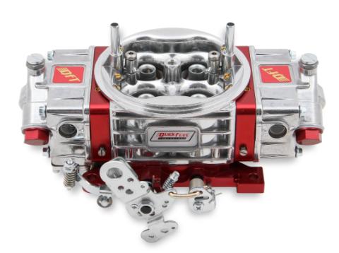 Q-Series Carburetor 650CFM Draw-Thru 2X4 Supercharger 650 CFM 4150 Mechanical Secondaries Shiny Gasoline Quick Fuel