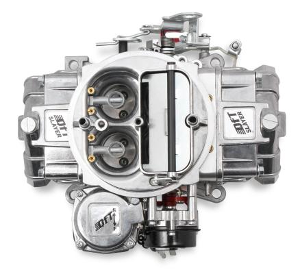 Slayer Series Carburetor 600CFM Vs 600 CFM 4160 Vacuum Secondaries Shiny Gasoline Quick Fuel