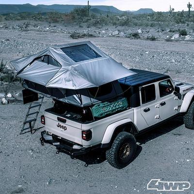 Gen2 Overlander Tent Open Size 95 Inch W x 56 Inch L x 51 Inch H Sleeps 2-3 Full Bed Size Smittybilt