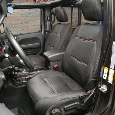 Gen2 Neoprene Front and Rear Seat Cover Kit Black/Black 2018-2022 Jeep Wrangler 2 Door Smittybilt