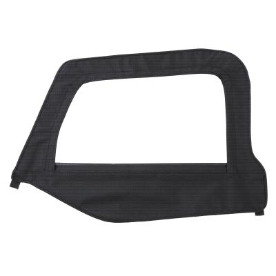 Soft Top Door Skin W/ Frame Driver Side Black Diamond 97-06 Wrangler TJ Smittybilt