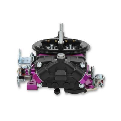 4150 Race Carburetor 750 CFM Mechanical Secondaries Black Gasoline No Choke Purple Billet Brawler