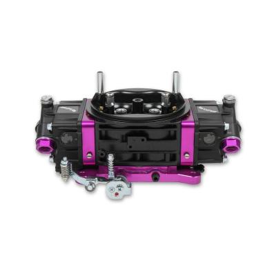 4150 Race Carburetor 750 CFM Mechanical Secondaries Black Gasoline No Choke Purple Billet Brawler