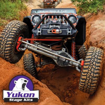 Stage 2 Jeep JK Re-Gear Kit W/Covers For Dana 44 5.38 Ratio 24 Spline JK Rubicon D44 Stage 2 Gear Kit Package 5.38 Ratio W/ F&amp;R Covers Yukon Gear