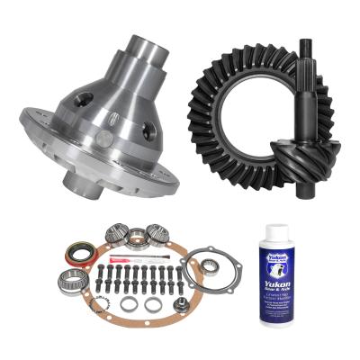 Muscle Car Limited Slip &amp; Re-Gear Kit For Ford 9 28 Spline 3.25 Ratio 9.0 Inch Ford Rear 3.25 Ratio R&amp;P Gear/ Install Kit Package With 28 Spline T/L Posi (2.89 Inch Do/ OE Support) Yukon Gear