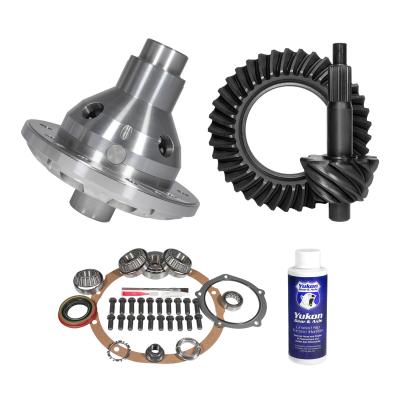 Muscle Car Limited Slip &amp; Re-Gear Kit For Ford 9 28 Spline 3.50 Ratio 9.0 Inch Ford 3.50 Ratio R&amp;P Gear/ Install Kit Package With 28 Spline T/L Posi (Fits 3.062 Inch Do/ Daytona Ps) Yukon Gear