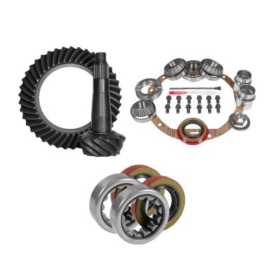 Muscle Car Re-Gear Kit For GM 12P Differential 30 Spline 3.73 Ratio 12P 8.875 Inch GM 3.73 Rear R&amp;P Gear/ Install Kit Package With Ak 1563 Axle Bearings (2.25 Inch Od) Yukon Gear