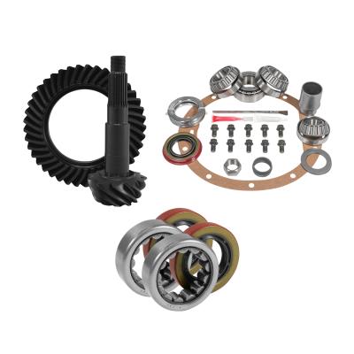 Muscle Car Re-Gear Kit For GM 8.2 Differential 25 Spline 3.36 Ratio 8.2 GM 3.36 Rear R&amp;P Gear/ Install Kit Package With Ak 1563 Axle Bearings (2.25 Inch Od) Yukon Gear