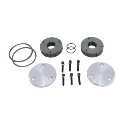 Hardcore Drive Flange Kit Dana 44 19- Spline Outer Stubs Non-Engraved Caps Hardcore Flange Set D44 &amp; GM 8.5 19 Spline Non-Engraved Both Sides Yukon Gear