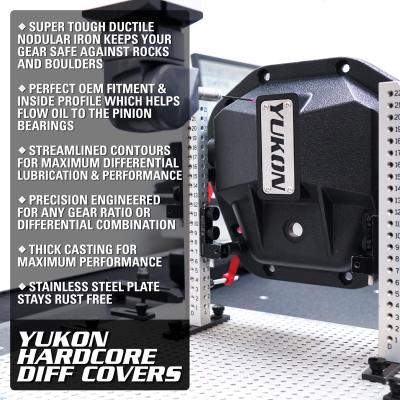 Hardcore Nodular Iron Cover For Chrylser 9.25 Rear Differential 9.25 Inch Chrylser Rear Nodular Iron Differential Cover Yukon Gear