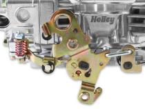 Double Pumper Carburetor 600 CFM 4150 Mechanical Secondaries Shiny Gasoline Holley