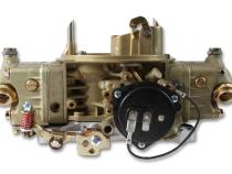 Classic Double Pumper Carburetor 650 CFM 4150 Mechanical Secondaries Gold Dichromate Gasoline Holley