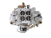 Aluminum Double Pumper Carburetor 650 CFM 4150 Mechanical Secondaries Shiny Gasoline Holley