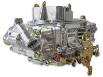 Double Pumper Carburetor 650 CFM 4150 Mechanical Secondaries Shiny Gasoline Holley