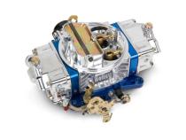 Ultra Double Pumper Carburetor 850 CFM 4150 Mechanical Secondaries Billet Color Blue Shiny Gasoline Holley