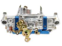 Ultra Double Pumper Carburetor 850 CFM 4150 Mechanical Secondaries Billet Color Blue Shiny Gasoline Holley