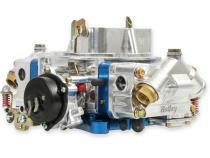Ultra Double Pumper Carburetor 850 CFM 4150 Mechanical Secondaries Billet Color Blue Shiny Gasoline Holley
