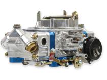 Ultra Double Pumper Carburetor 850 CFM 4150 Mechanical Secondaries Billet Color Blue Shiny Gasoline Holley