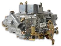 Supercharger Double Pumper Carburetor Draw-Thru 750 CFM 4150 Mechanical Secondaries Shiny Gasoline Holley