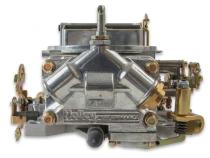 Supercharger Double Pumper Carburetor Draw-Thru 750 CFM 4150 Mechanical Secondaries Shiny Gasoline Holley