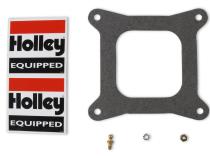 Supercharger Double Pumper Carburetor Draw-Thru 750 CFM 4150 Mechanical Secondaries Shiny Gasoline Holley