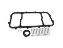 Dry Nitrous Plate System For Holley LS Hi Ram Intake Manifold Black 1-Piece Black Billet Aluminum With 10 Lb Black Bottle NOS