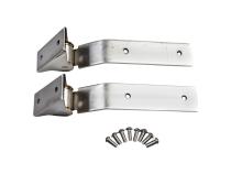 Tailgate Hinge Kit Stainless Steel 87-95 Jeep Wrangler YJ Rugged Ridge