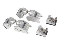 Hood Catch Kit Silver 07-18 Jeep Wrangler JK Rugged Ridge