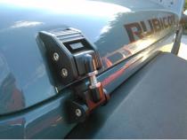 Hood Catch Kit Black 07-18 Jeep Wrangler JK Rugged Ridge