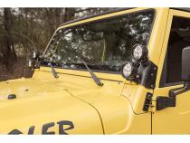 Light Kit Dual A-Pillar 3.5 Inch Round 97-06 Jeep Wrangler TJ/LJ Rugged Ridge