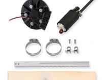 Diecast In-Tank Retrofit Fuel Module Returnless System 255 LPH Drop-In Retrofit EFI Fuel System W/hydramat Supports Up to 550 EFI or 700 CARB HP (HP Rating At 60 PSI at 13.5 Volts / 10.4 AMP Draw) Holley