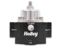 HP Billet Carbureted Fuel Pressure Regulator Inlet Size 3/8 inch NPT Street/strip Carbureted Applications Two Port Adjustable from 4.5 to 9 PSI Holley