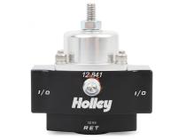 HP Billet Carbureted by Pass Fuel Pressure Regulator Return Size 3/8 Inch NPT Street/strip Carbureted Applications Two Port Adjustable from 4.5 to 9 PSI Holley
