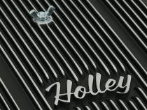 Finned Vintage Style Air Cleaner 14 Diameter X 3 Tall Round 4150 &amp;amp; 4160 Carburetors w/5.125 Diameter Neck Black Finned Air Cleaner Assembly Premium Element Die-Cast Aluminum Holley