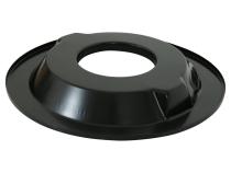 Finned Vintage Style Air Cleaner 14 Diameter X 3 Tall Round 4150 &amp;amp; 4160 Carburetors w/5.125 Diameter Neck Black Finned Air Cleaner Assembly Premium Element Die-Cast Aluminum Holley