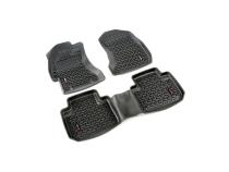 All Terrain Floor Liner Kit Black 76-95 Jeep CJ/Wrangler YJ Rugged Ridge