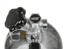 Nitrous Bottle 12 Lb 9 Oz Nitrous Bottle W/ Carbon Fiber Finish &amp;amp; Super Hi Flo Valve Includes Racer Safety Blow-Off NOS