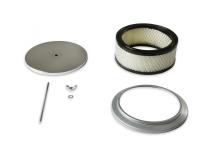 Air Cleaner 6-1/2 Inch Diameter, 2-7/16 Inch Tall Chrome Fits 5-1/8 Inch Diameter Carb Neck Mr Gasket