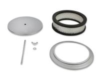 Air Cleaner 6-1/2 Inch Diameter, 2 Inch Tall Chrome Fits 5-1/8 Inch Diameter Carb Neck Mr Gasket